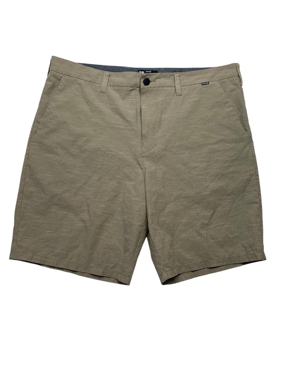 Hurley size 38 Men's Casual Khaki Shorts performance Lightweight Summer Chino